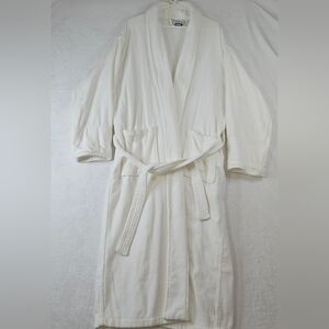 Boca Terry Gaylord National Resort White Terry Spa Bath Robe 100% Cotton Unisex 